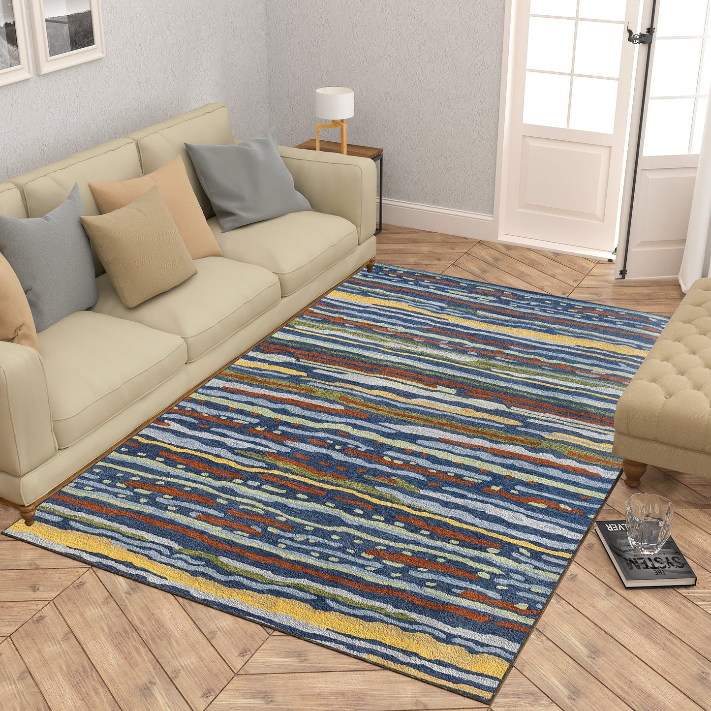 Premium Hand-Tufted Rug Made of 100% Wool - Spring Coast - 4x6 Feet