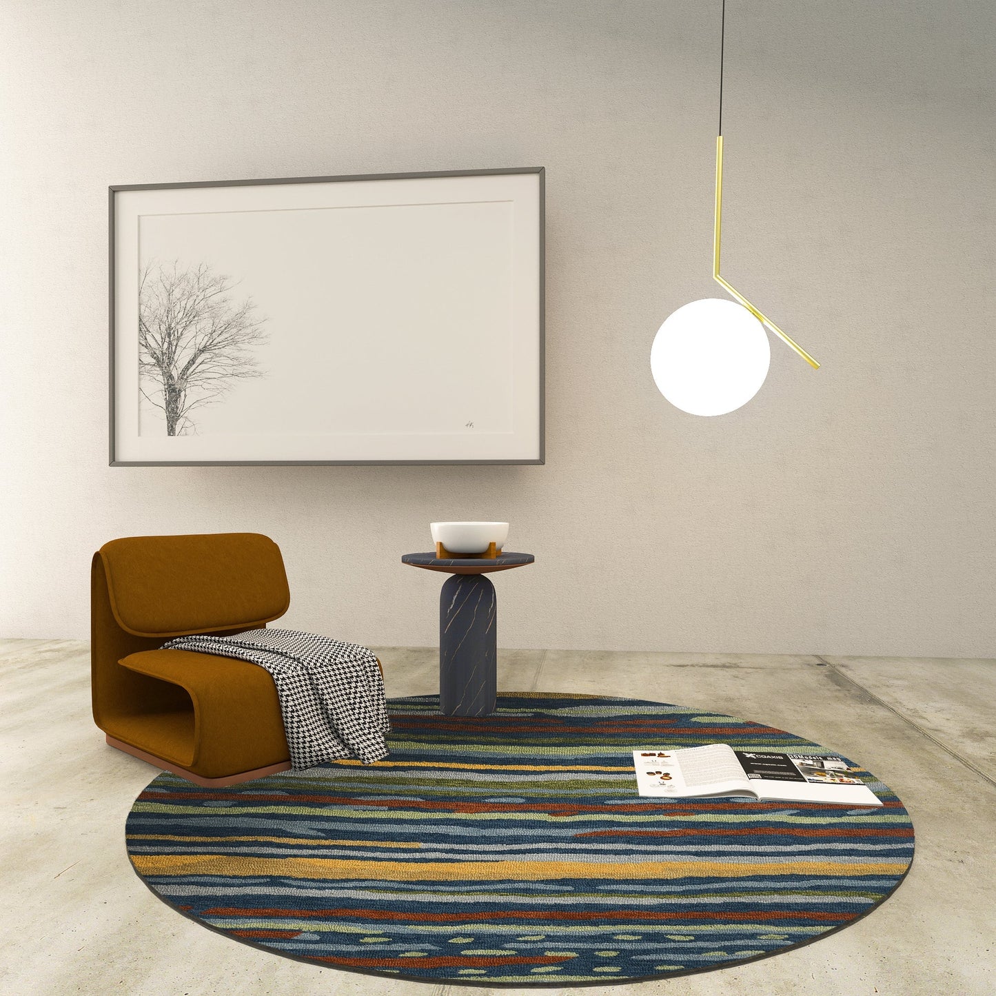 Premium Hand-Tufted Rug Made of 100% Wool - Spring Coast - 5x5 Feet
