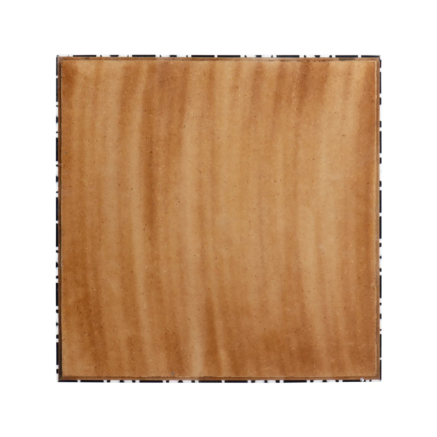 Decorative Trays Zellij Pattern Resin Inlay Collection in 2 Sizes, Black & White