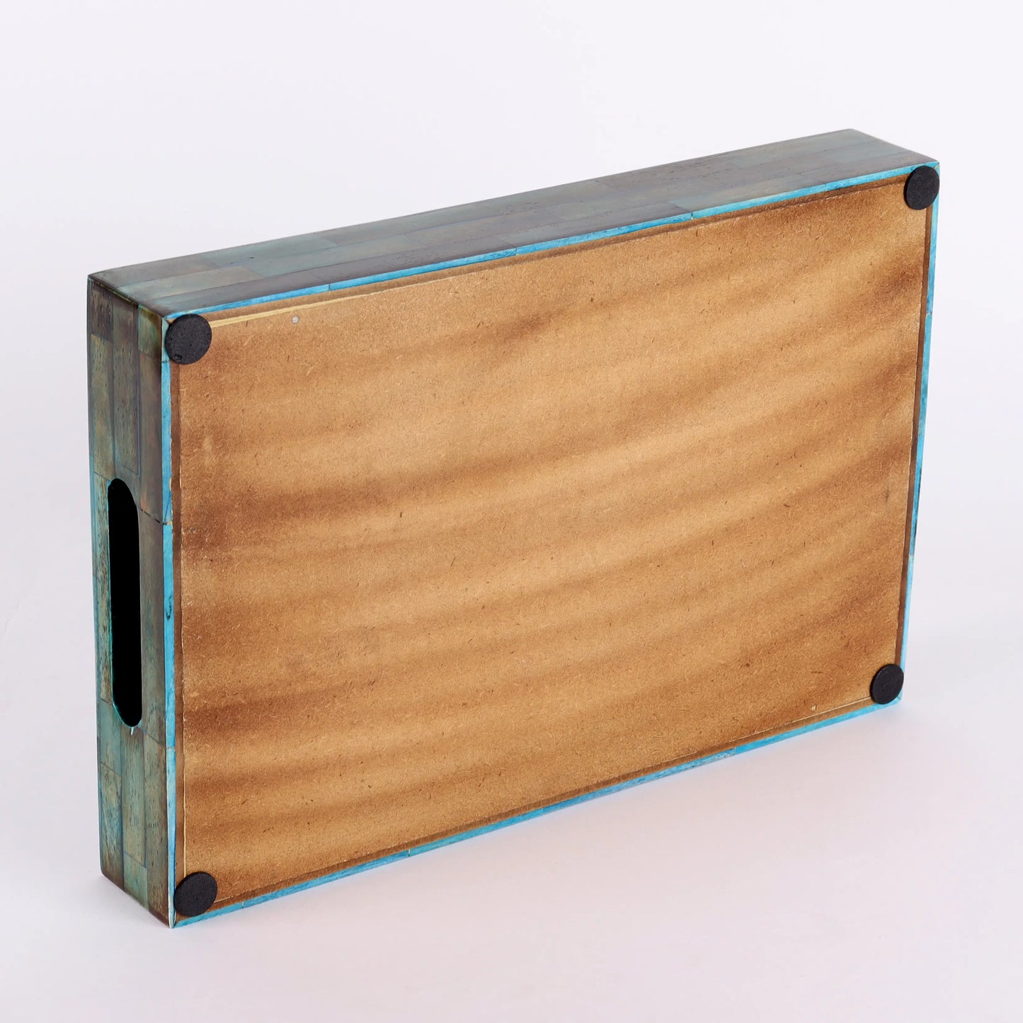 Decorative Trays Verdigris Pattern Bone Inlay Collection in 3 Sizes