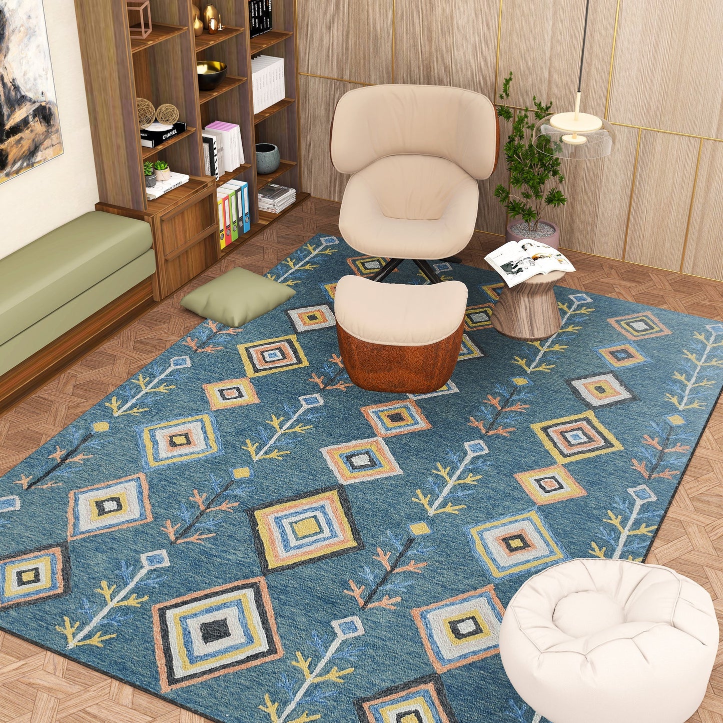 Premium Hand-Tufted Rug Made of 100% Wool - Tundra - 9x12 Feet
