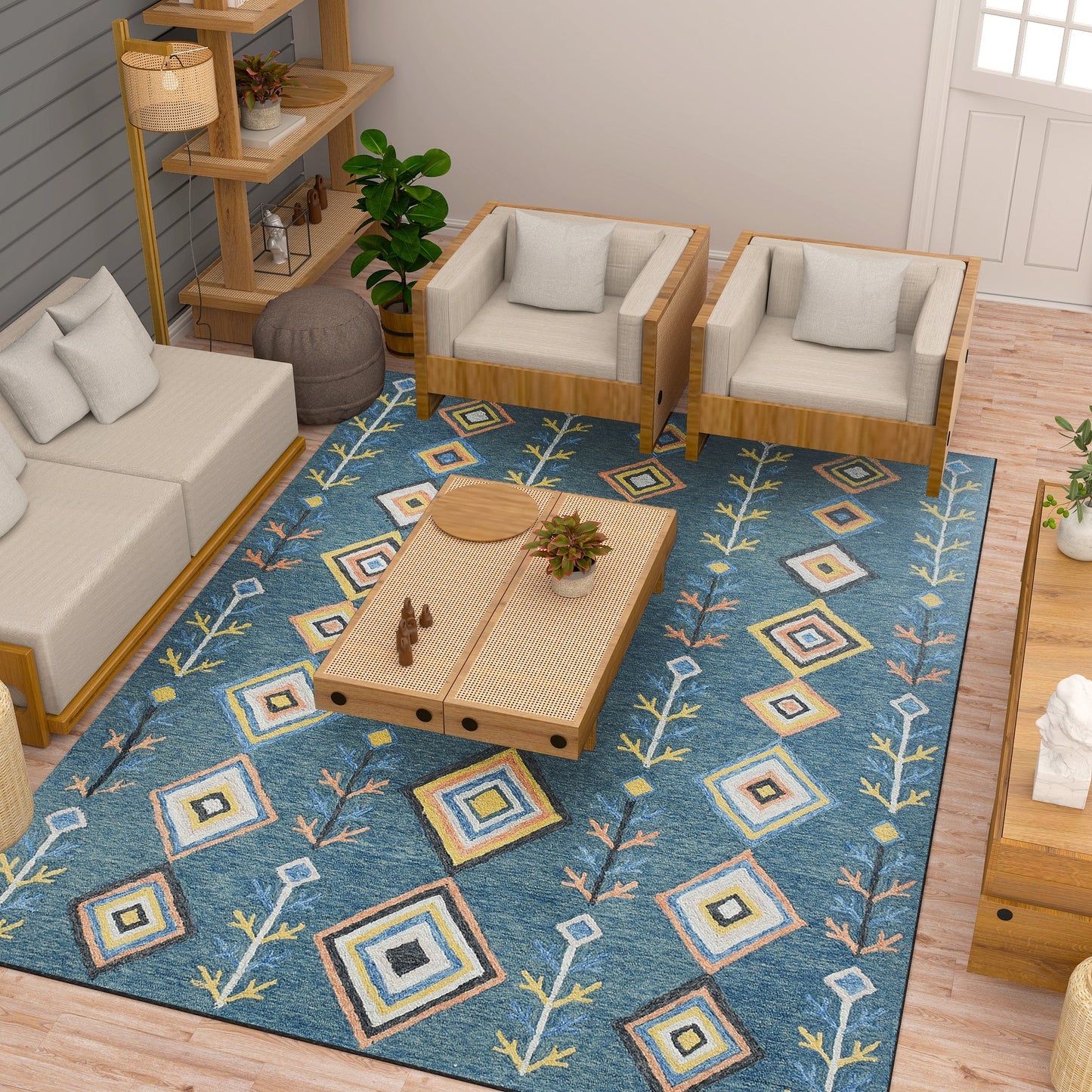 Premium Hand-Tufted Rug Made of 100% Wool - Tundra - 8x10 Feet