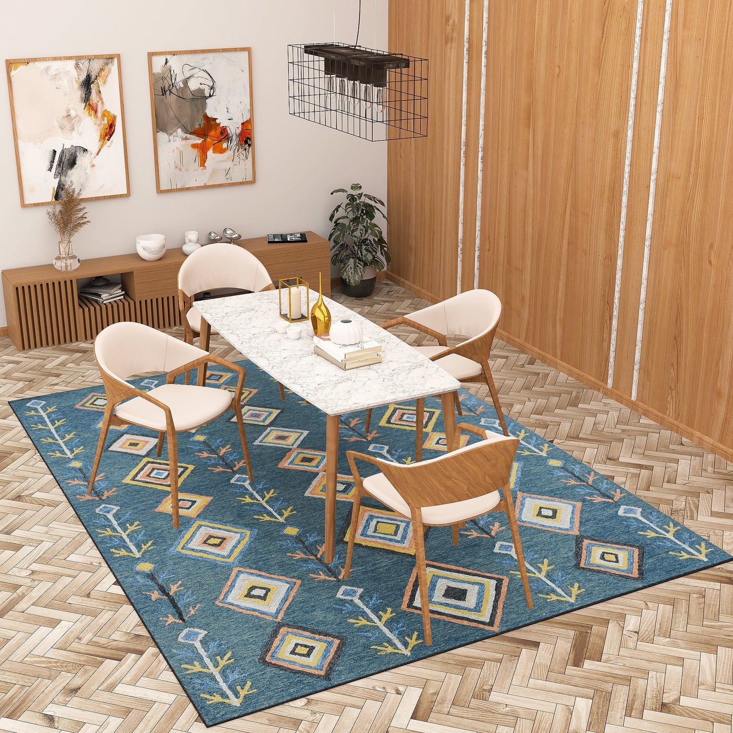 Premium Hand-Tufted Rug Made of 100% Wool - Tundra - 9x12 Feet