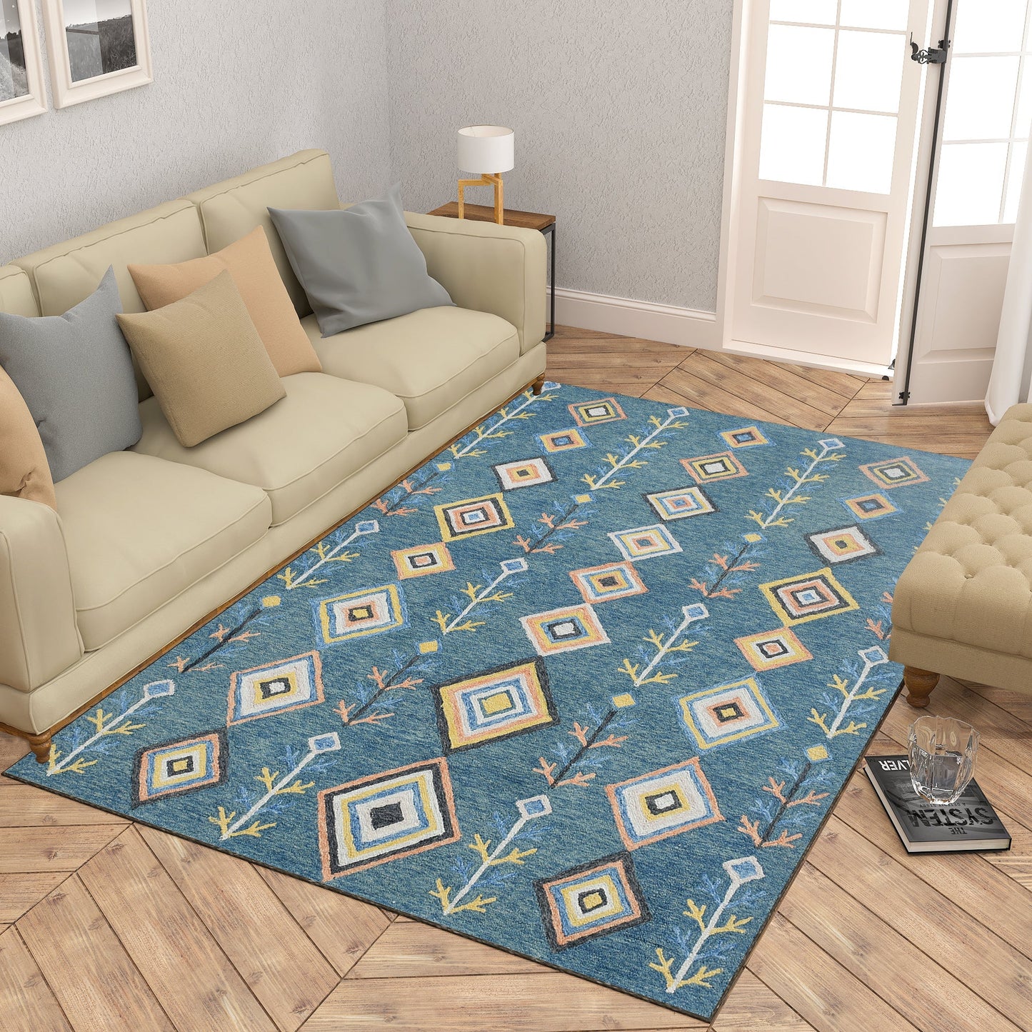 Premium Hand-Tufted Rug Made of 100% Wool - Tundra - 3x5 Feet