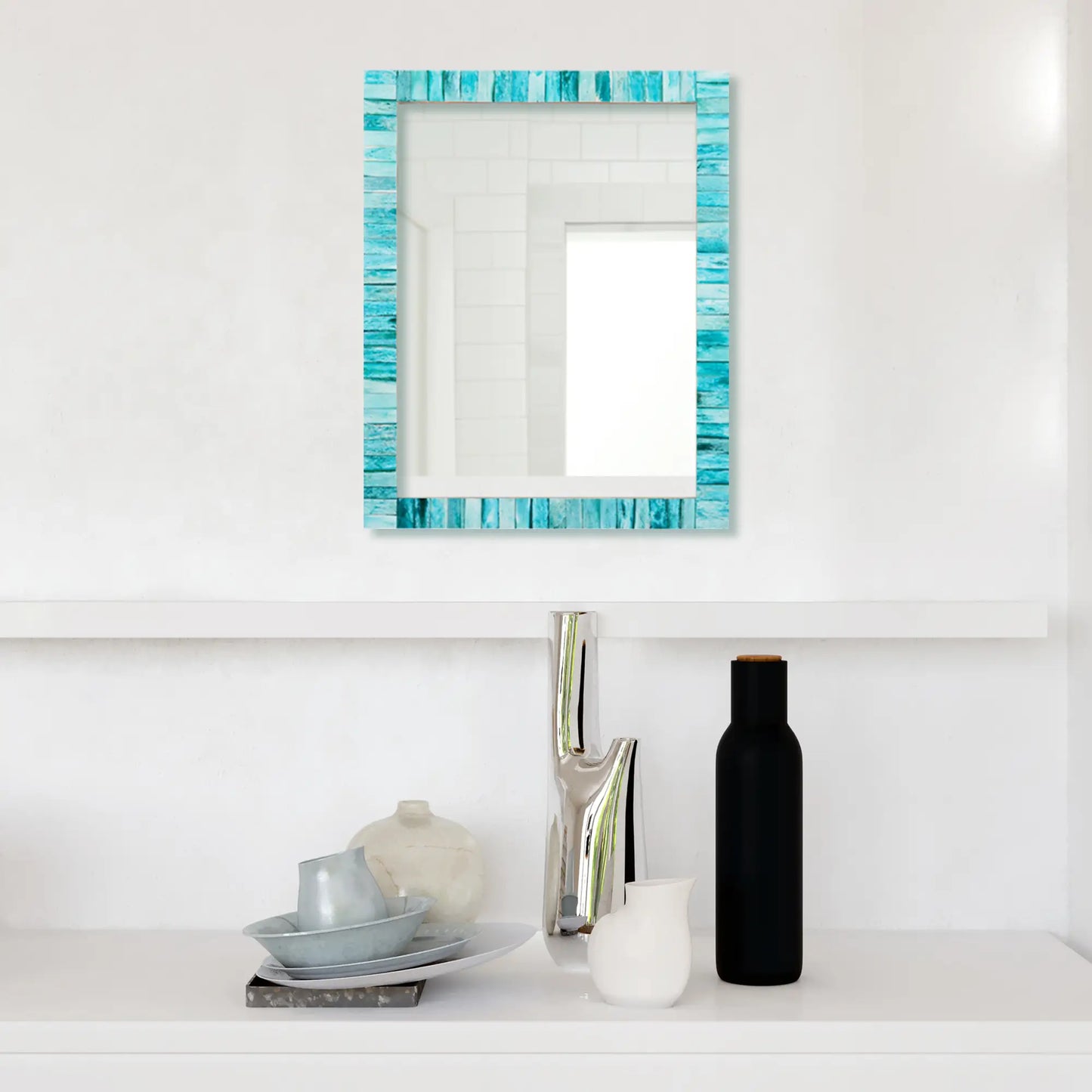 Make to Order Classic Green Mirror Bone Inlay Collection in 4 Sizes