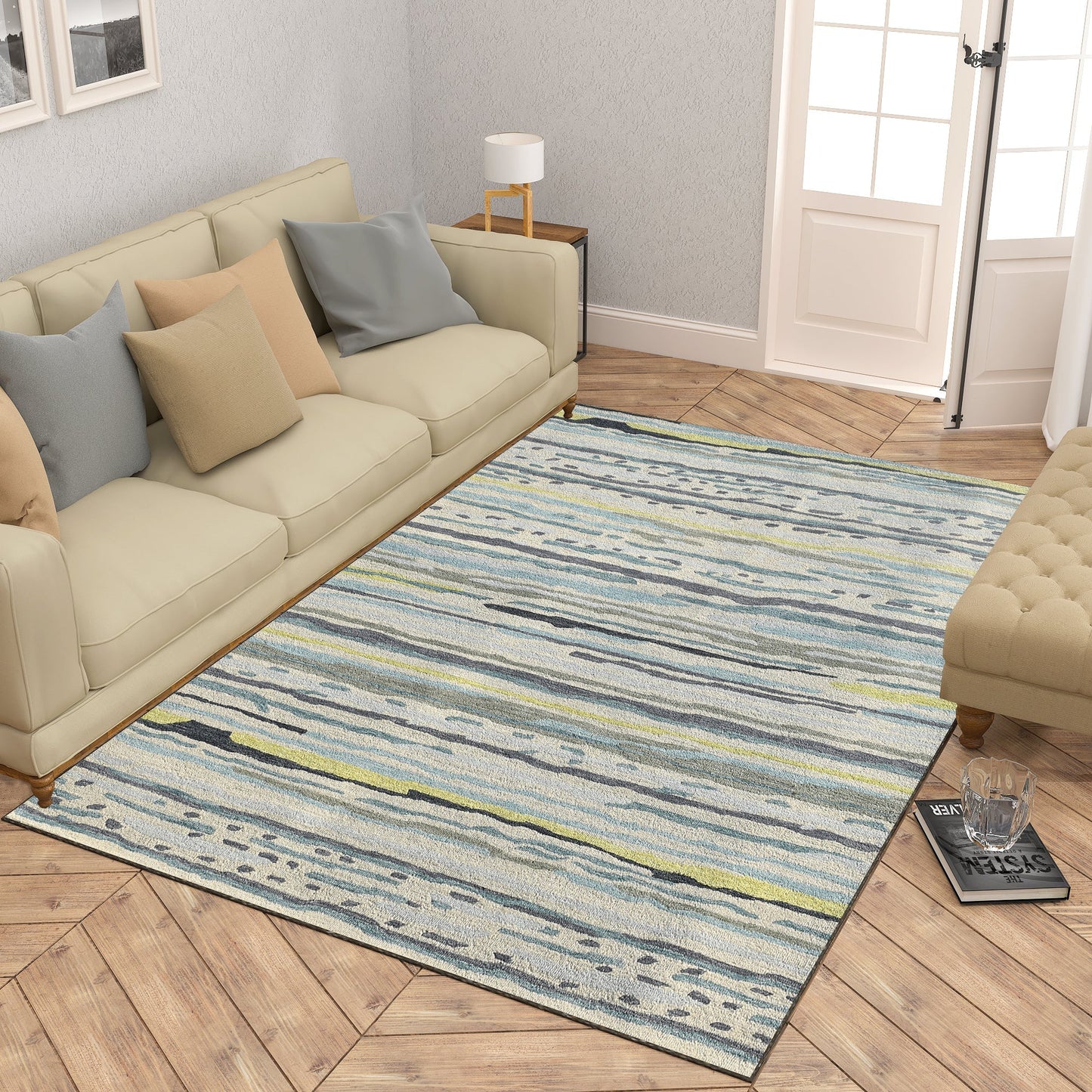 Premium Hand-Tufted Rug Made of 100% Wool - Winter Coast - 6x9 Feet