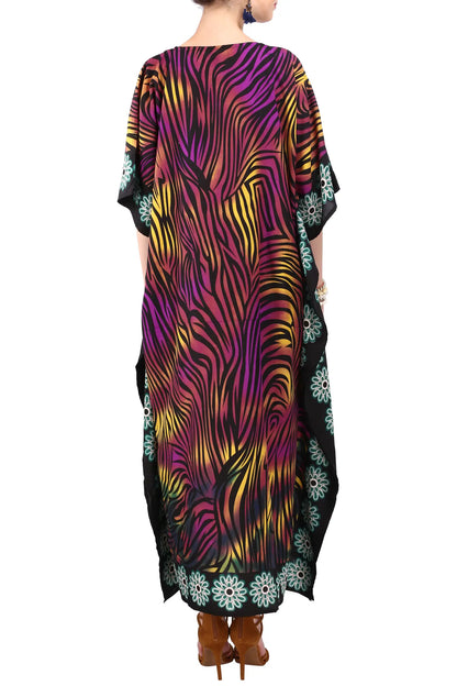 Women Long Kaftan Summer Holiday Caftan Dress in 2 Colors - S to 3XL