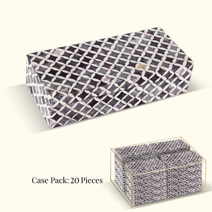 Decorative Box Slate White Star, Pack of 20