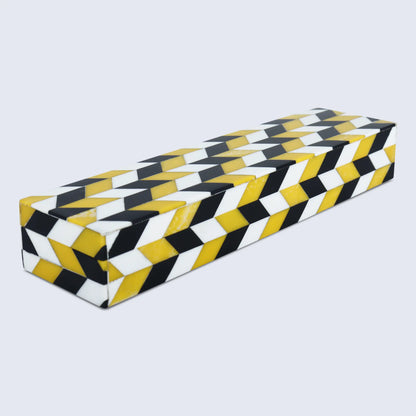 Decorative Boxes Marquet Artemis Pattern Resin Inlay Collection in 8 Sizes