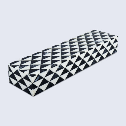 Marquet Prism Pattern Resin Inlay Decorative Storage Box