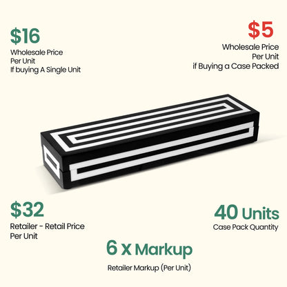 Decorative Box Medley Concentric, Pack of 40