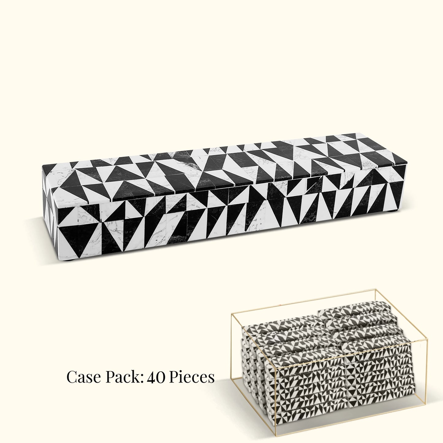 Decorative Box Medley Harlequin, Pack of 40