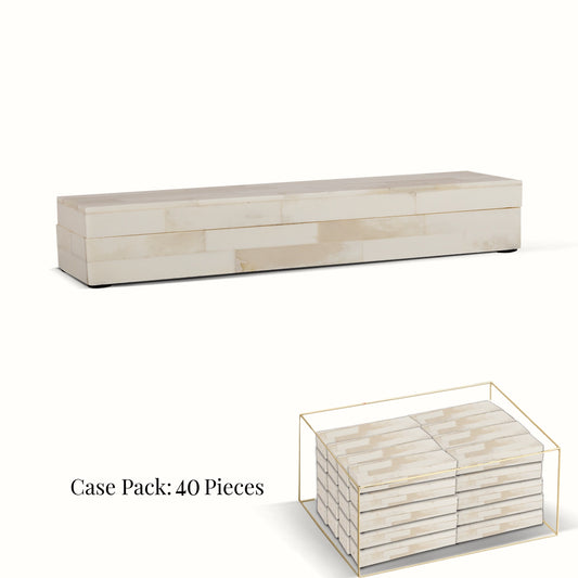 Decorative Box Plain White, Pack of 40