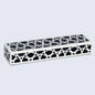 Decorative Boxes Zellij Pattern Resin Inlay Collection in 7 Sizes, Black & White