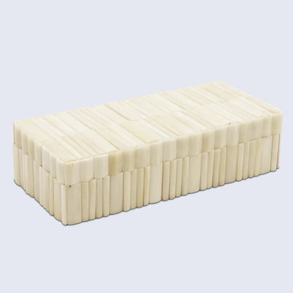 Ivory Stem Pattern Bone Inlay Decorative Storage Box 7 Sizes