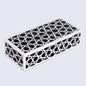 Decorative Boxes Zellij Pattern Resin Inlay Collection in 7 Sizes, Black & White