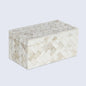 Ivory Braid Pattern Bone Inlay Decorative Storage Box 7 Sizes