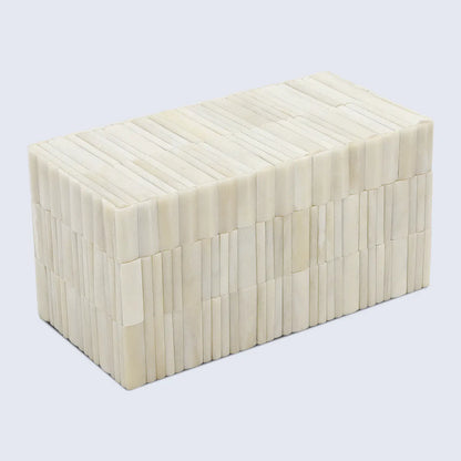 Ivory Stem Pattern Bone Inlay Decorative Storage Box 7 Sizes