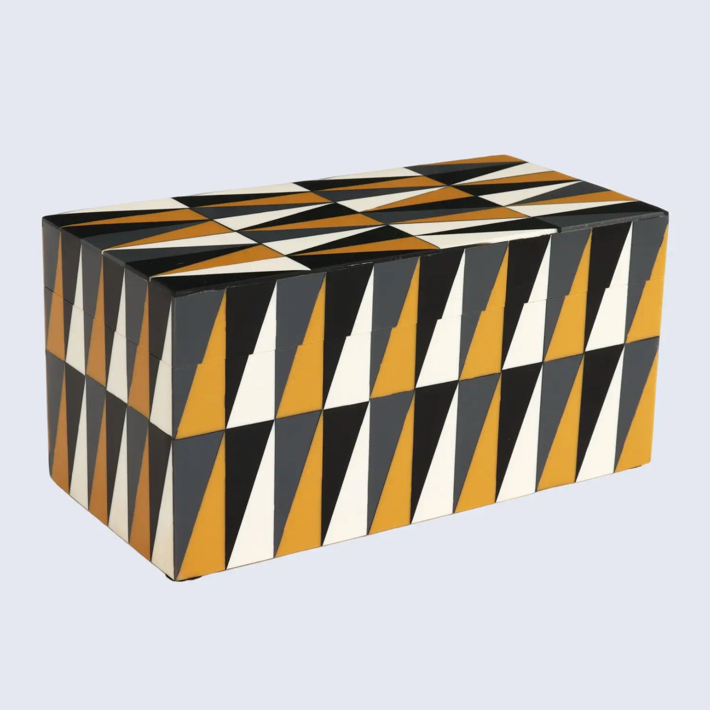 Decorative Boxes Puzzle Guild Pattern Resin Inlay Collection in 7 Sizes