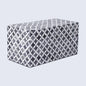 Decorative Boxes Star Pattern Bone & Resin Inlay Collection in 7 Sizes, Slate & White