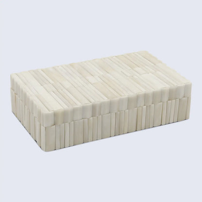 Ivory Stem Pattern Bone Inlay Decorative Storage Box 7 Sizes