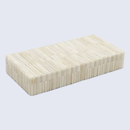 Ivory Stem Pattern Bone Inlay Decorative Storage Box 7 Sizes