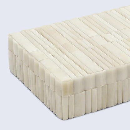 Ivory Stem Pattern Bone Inlay Decorative Storage Box 7 Sizes