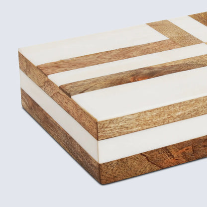 Patisserie Delight Resin & Wood Inlay Decorative Storage Box in 7 Sizes