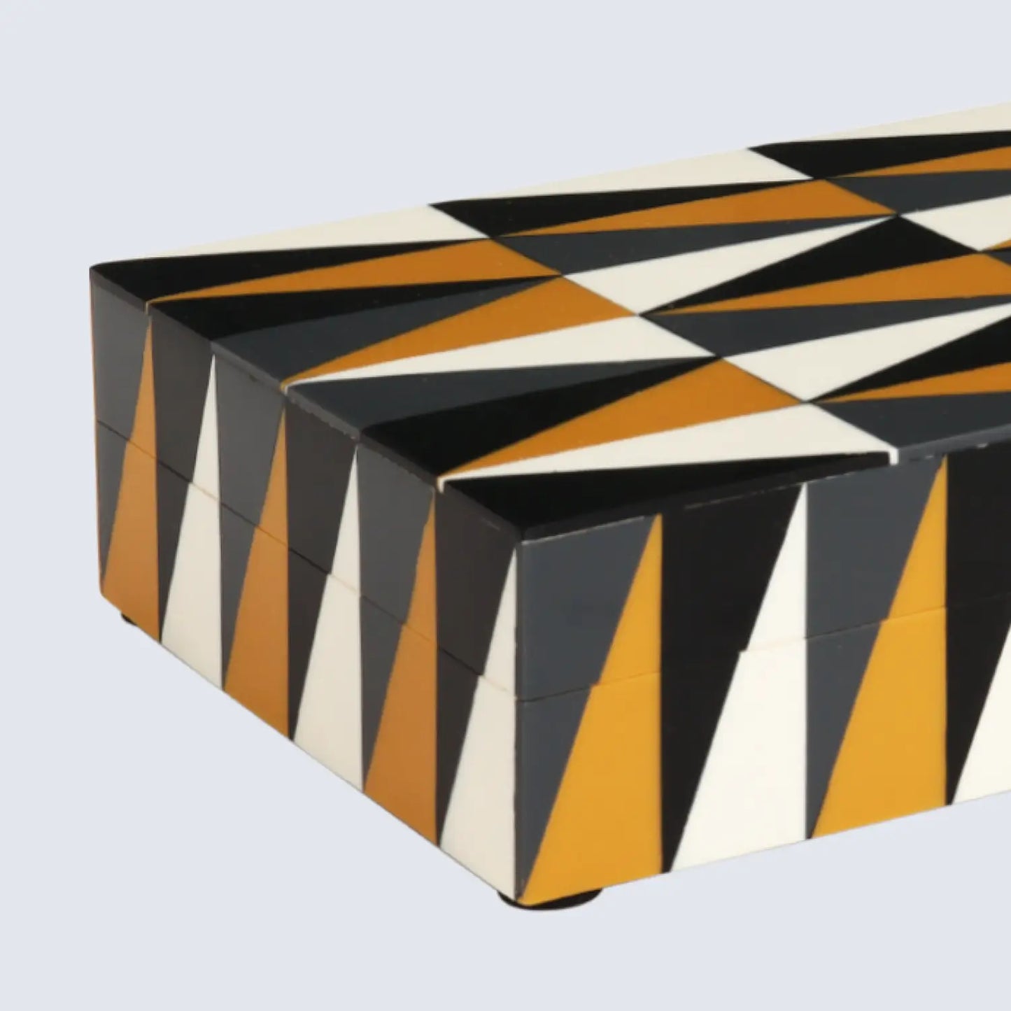 Decorative Boxes Puzzle Guild Pattern Resin Inlay Collection in 7 Sizes