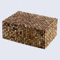 Decorative Boxes Mekong Chai Pattern Bone Inlay Collection in 2 Sizes