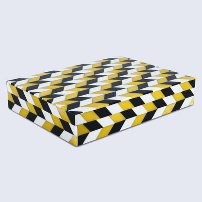 Decorative Boxes Marquet Artemis Pattern Resin Inlay Collection in 8 Sizes