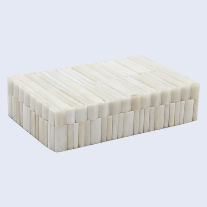 Ivory Stem Pattern Bone Inlay Decorative Storage Box 7 Sizes