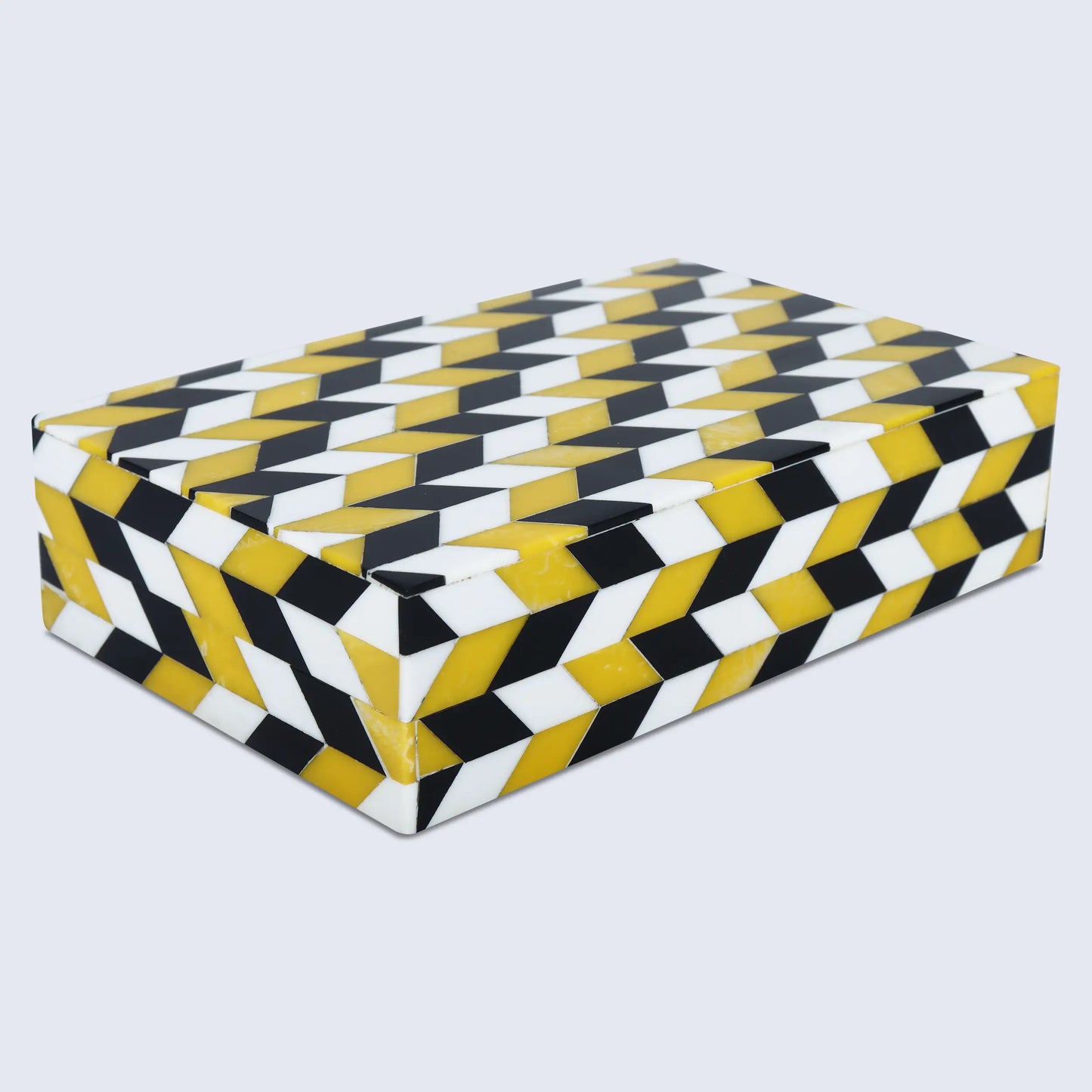 Decorative Boxes Marquet Artemis Pattern Resin Inlay Collection in 8 Sizes