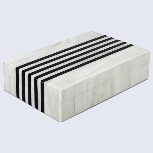 Decorative Boxes Mono Sprint Pattern Resin Inlay Collection in 7 Sizes