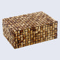Decorative Boxes Mekong Chai Pattern Bone Inlay Collection in 2 Sizes