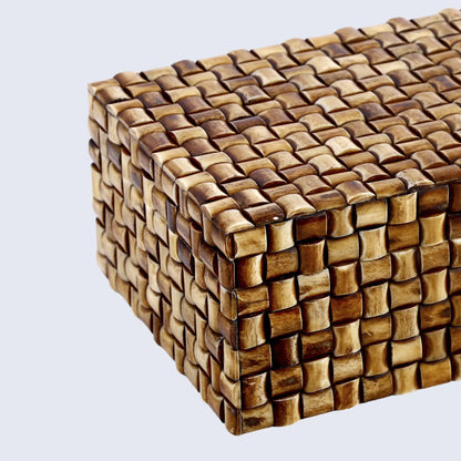 Decorative Boxes Mekong Chai Pattern Bone Inlay Collection in 2 Sizes