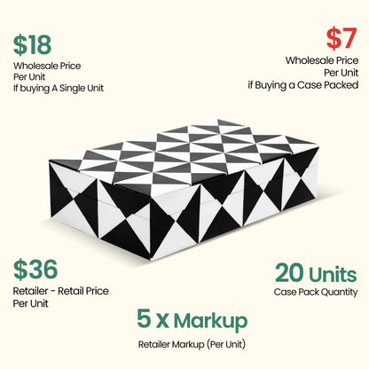 Decorative Box Triangle, Pack of 20