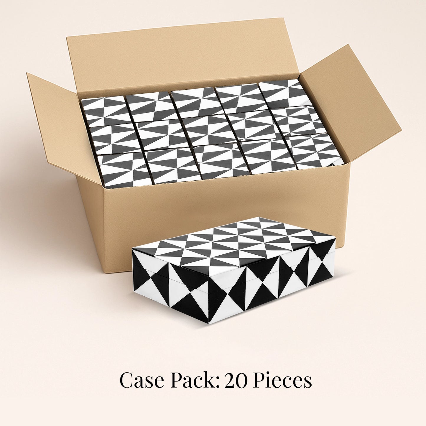 Decorative Box Triangle, Pack of 20