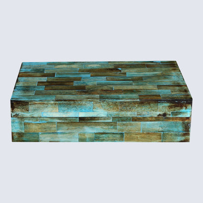 Decorative Boxes Verdigris Pattern Bone Inlay Collection in 7 Sizes