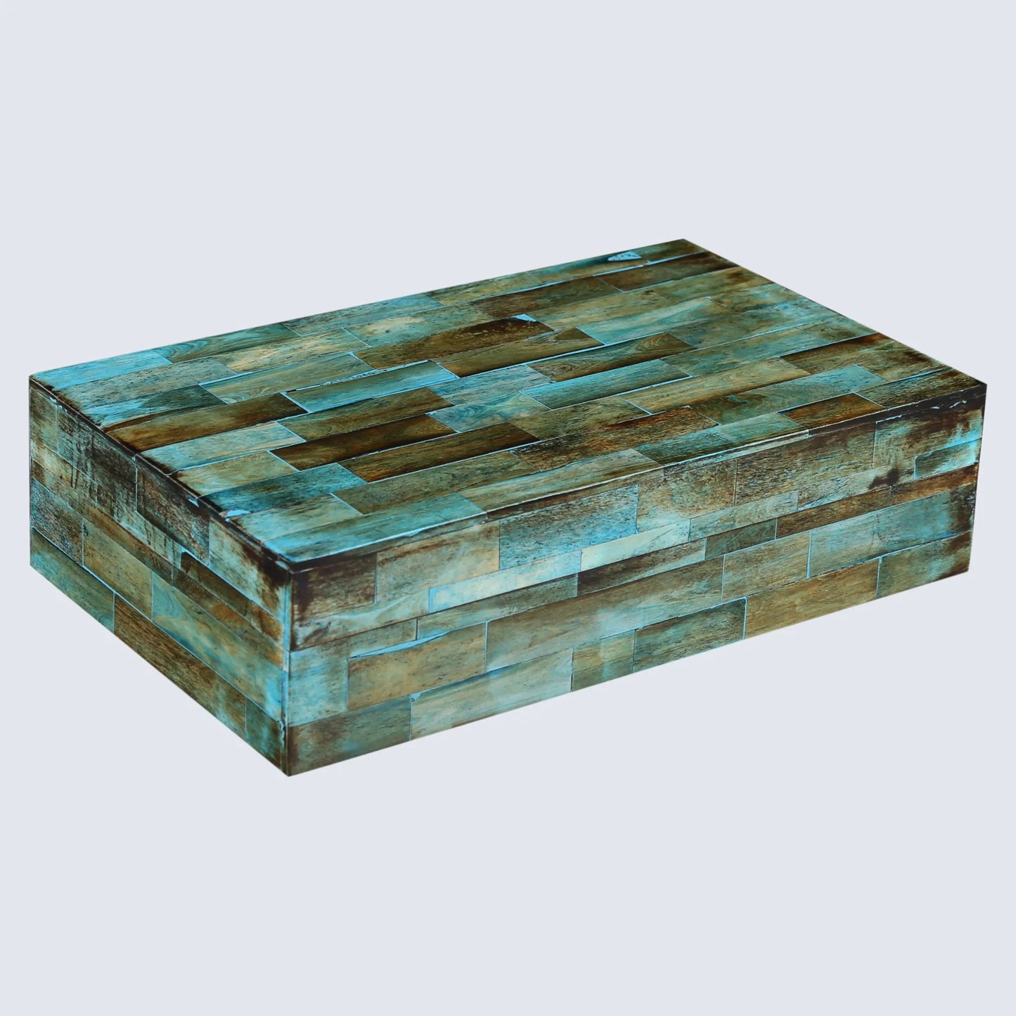 Decorative Boxes Verdigris Pattern Bone Inlay Collection in 7 Sizes