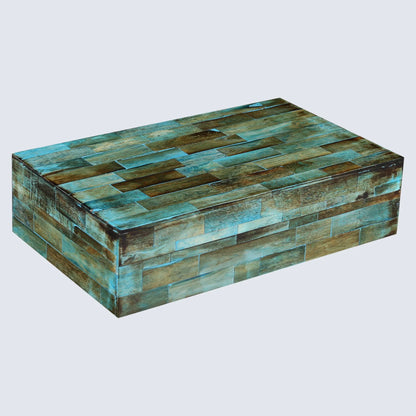 Decorative Boxes Verdigris Pattern Bone Inlay Collection in 7 Sizes