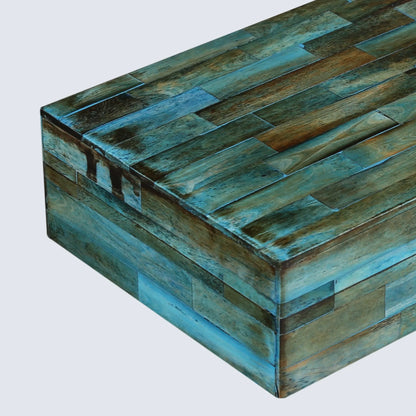 Decorative Boxes Verdigris Pattern Bone Inlay Collection in 7 Sizes