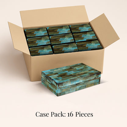 Decorative Box Verdegris, Pack of 16