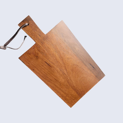 Chopping Board Trapezoid Handle –Wood, in 16.5x10"