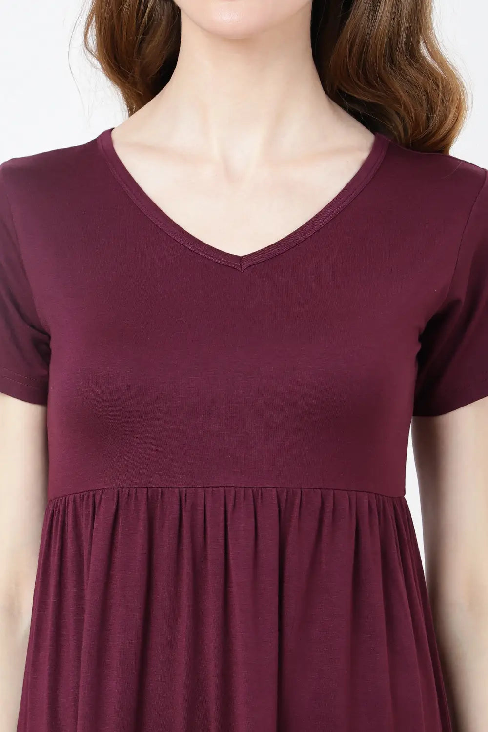 Short Sleeve Casual Tier Dress Loose Fitting Jersey Dress - Available in 5 Colors