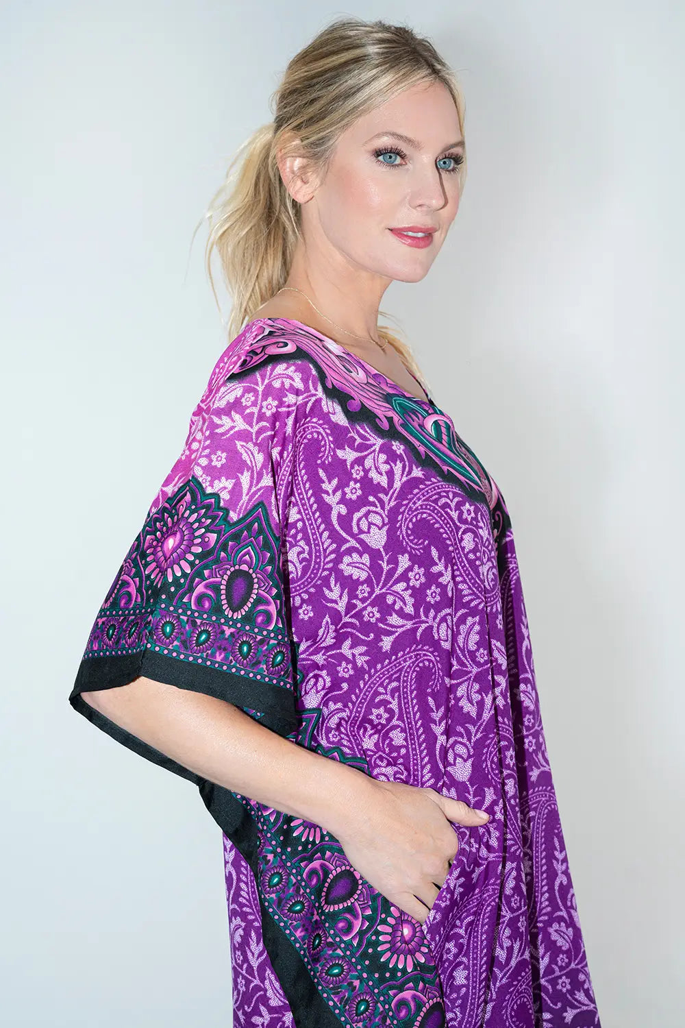 Women Long Kaftan Summer Holiday Caftan Dress in 4 Colors - S to 3XL