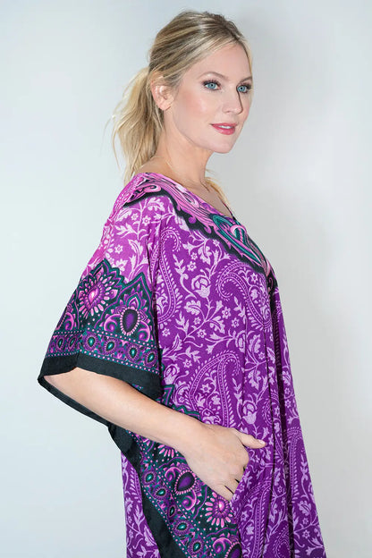 Women Long Kaftan Summer Holiday Caftan Dress in 4 Colors - S to 3XL