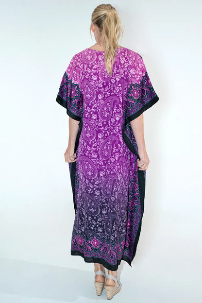 Women Long Kaftan Summer Holiday Caftan Dress in 4 Colors - S to 3XL
