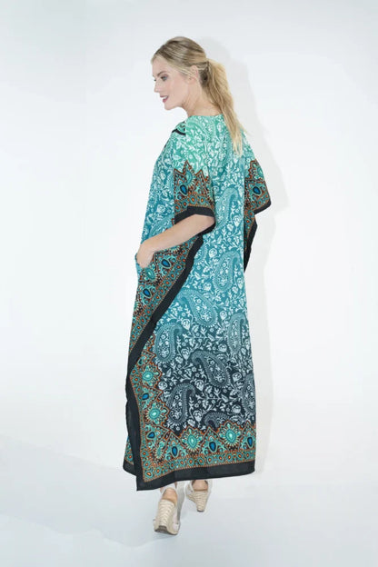 Women Long Kaftan Summer Holiday Caftan Dress in 4 Colors - S to 3XL