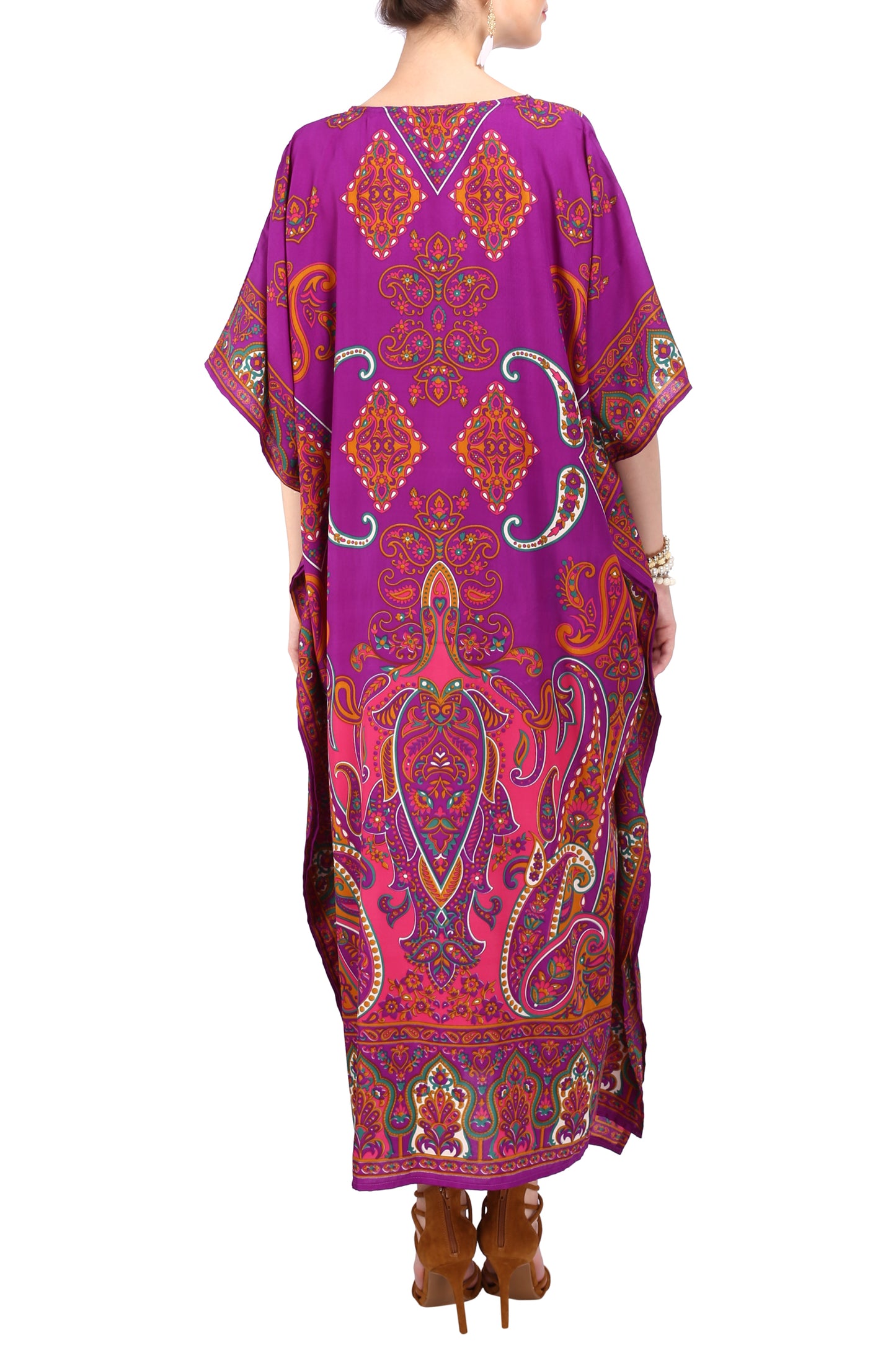 Women Long Kaftan Summer Holiday Caftan Dress in 4 Colors - S to 3XL